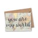 You are my world Greeting Card - I Love You Card - Anniversary Card - Romantic Card - You Mean the World to Me - Travel Card - Map Card