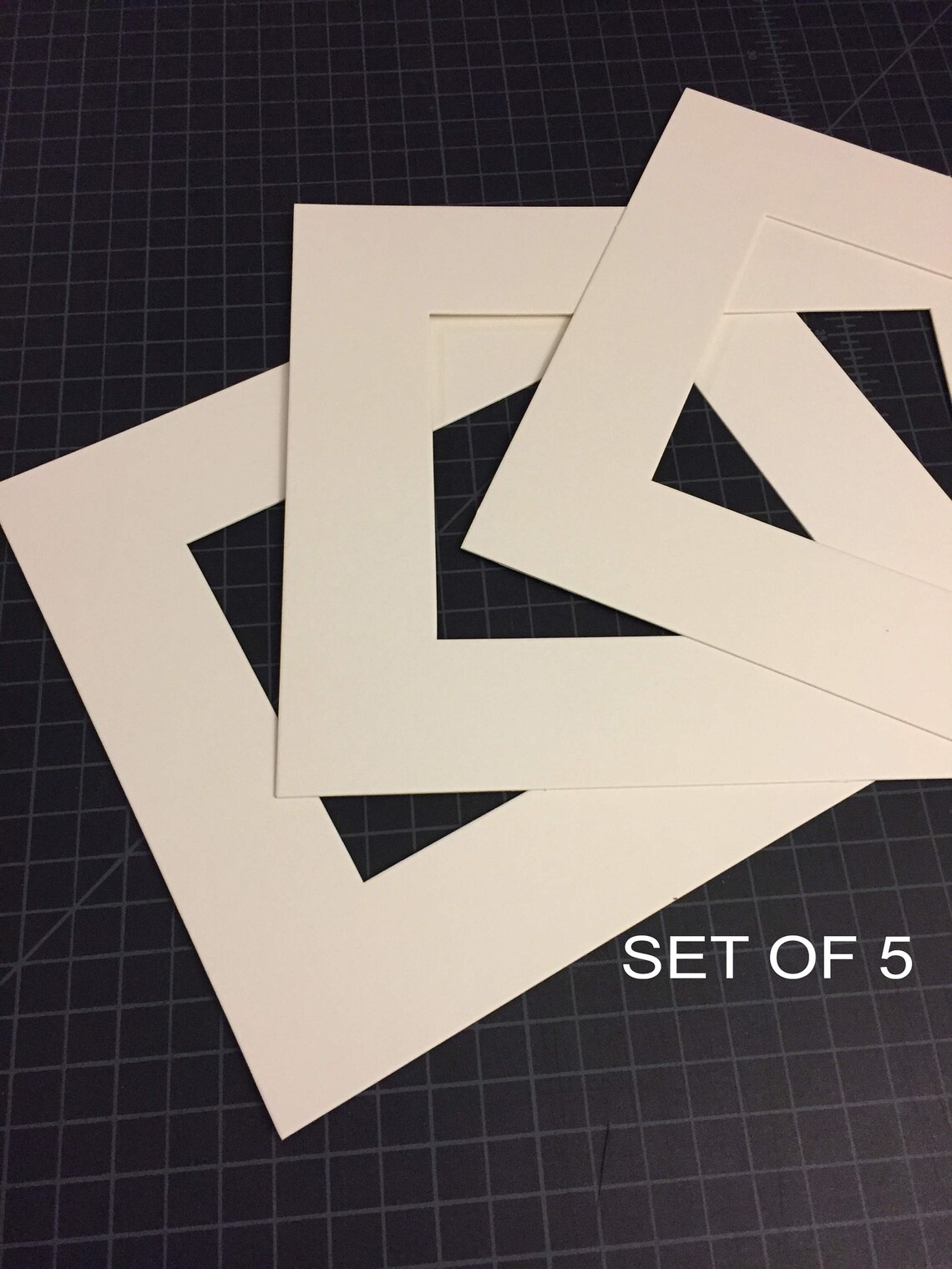 Set of 5 8x10 or 11x14 Mats for Artwork Frame Mats Etsy