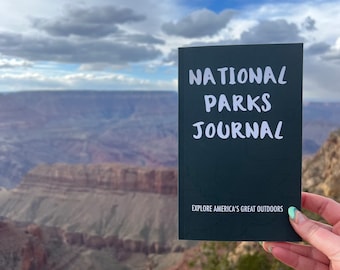 National Park Journal (Edición 63 Park) / Guía de viaje del parque / Diario de senderismo en el parque / Pasaporte de parques nacionales / Cuaderno de parques / Lista de deseos