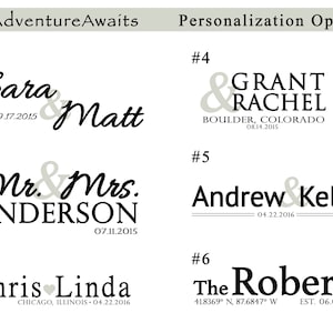 Wedding Guestbook World Map Print With Names &amp; Date, Personalized ...