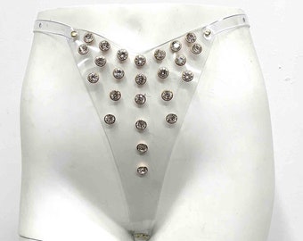 Small Clear + Yellow Trim PVC Garter Belt From Artifice Clothing (sample,  Ready to Ship) - Etsy