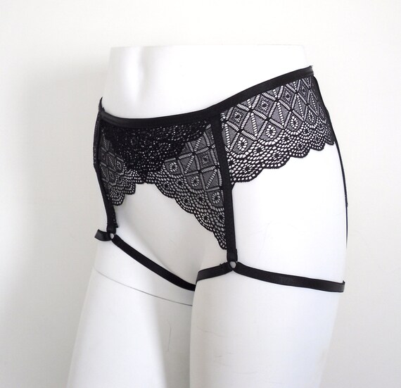 Persephone Cage Brief, Lace Underwear, Crotchless Panty, Strappy Sexy  Knickers, Black Undies, Erotic Lacy Lingerie, Bondage BDSM Fetish - Etsy