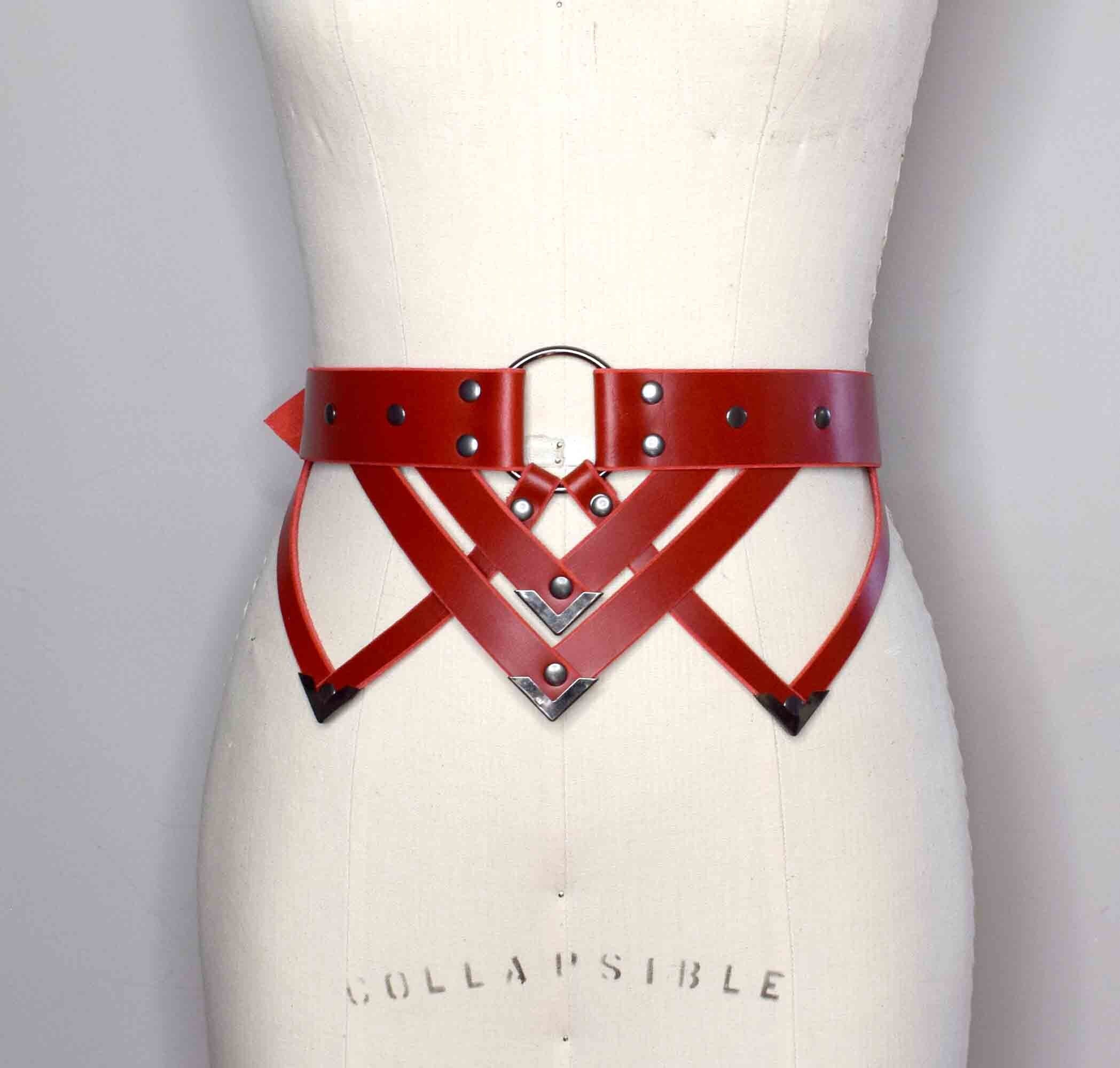 JUMISEE Women Vintage Leather Belt Western Disc Waist Belts