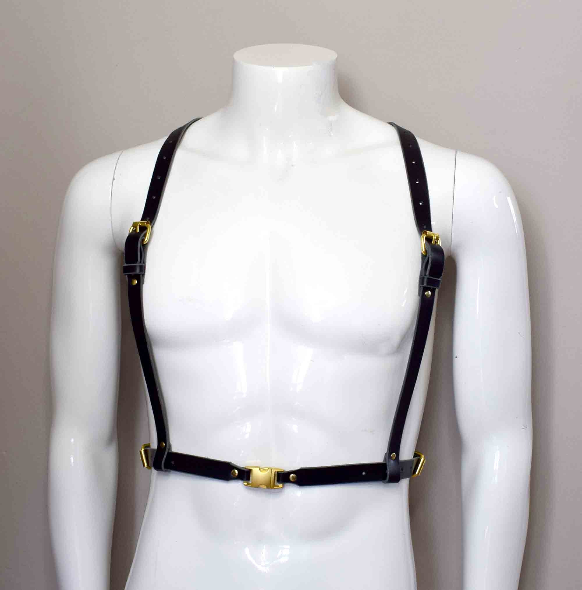 6428 Men\'s Leather Harness Body Cross Style Chest Armour Made Up Of Genuine 71059343_8_image.jpg?x-oss-  main image 4
