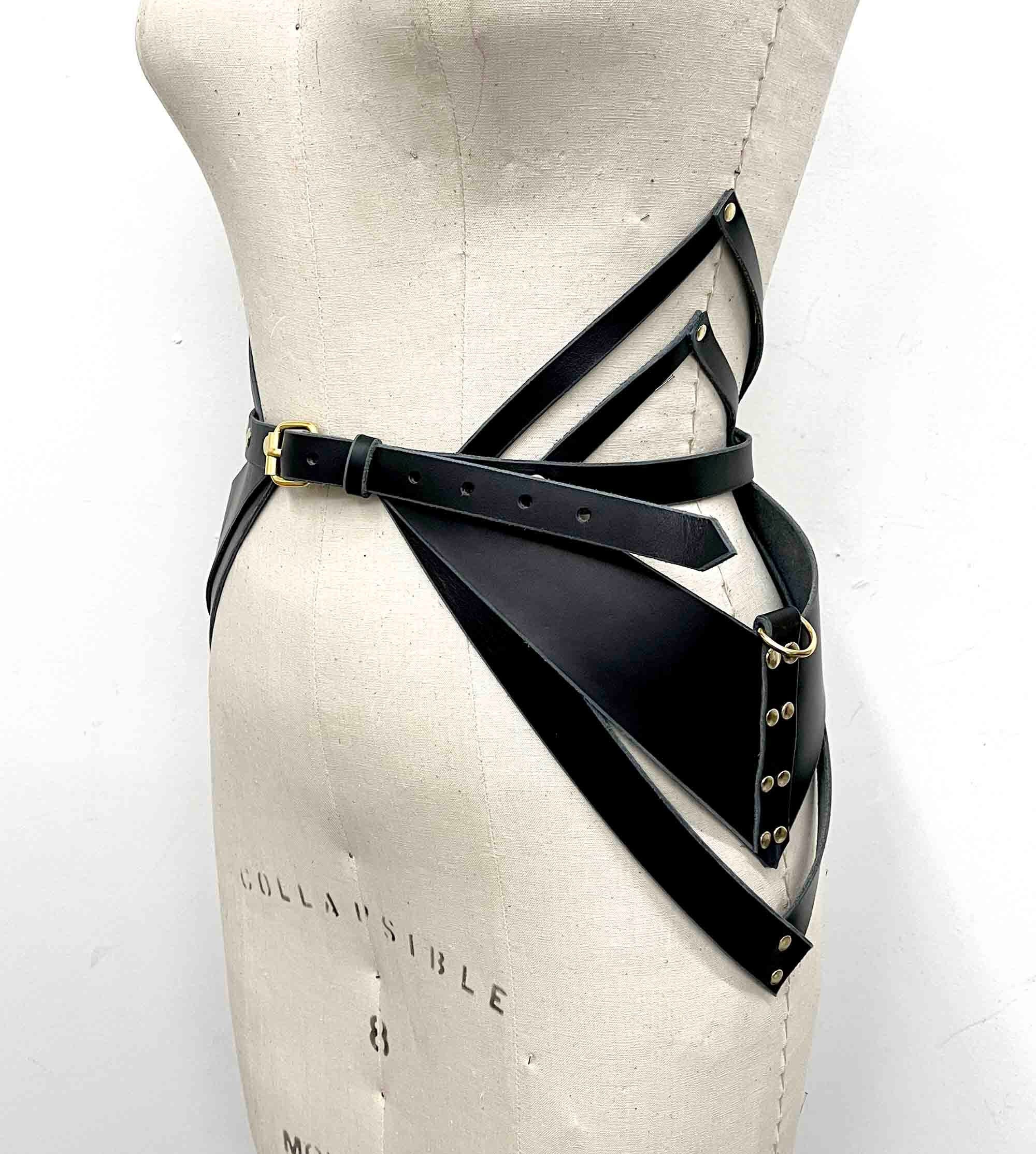 Witchy Wide Leather Belt - Etsy