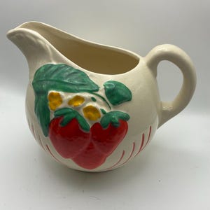 Vintage Strawberry Ball Pitcher