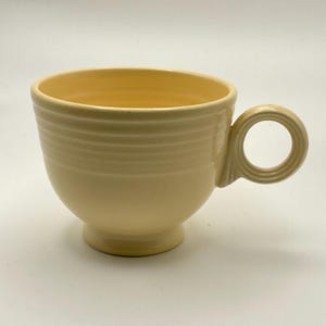 Homer Laughlin Fiesta Fiestaware Yellow Teacup Ring Handle Vintage 1937-51