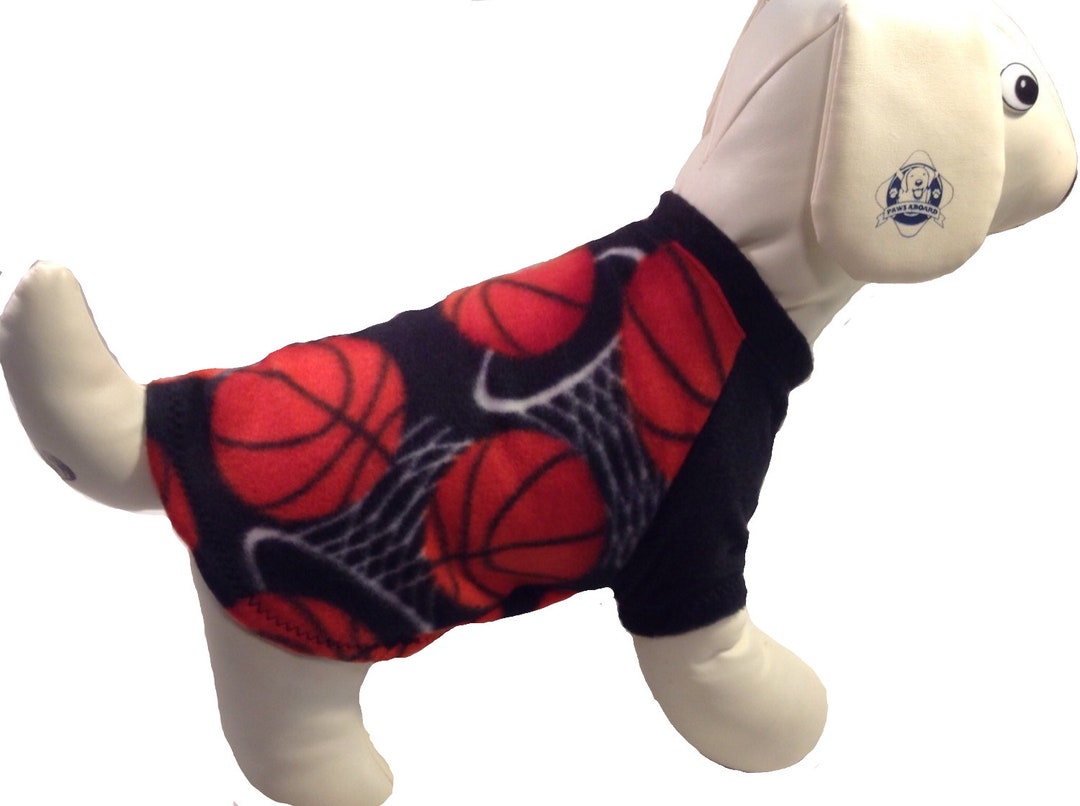 Basketball Dog Fleece Basketball Dog Sweater Dog Fleece Etsy