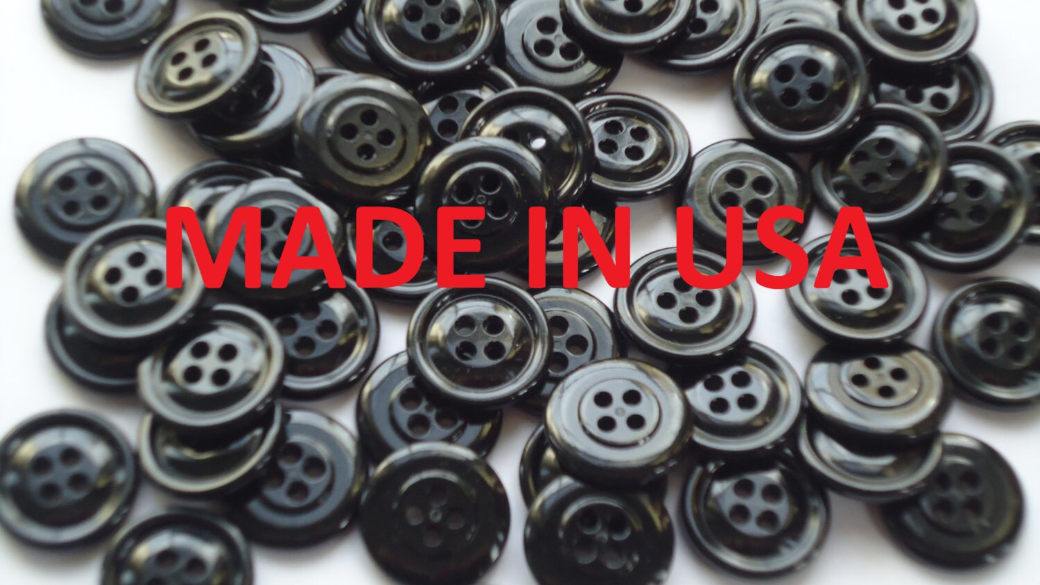 200 3/4 Bulk Black Buttons 20mm Black Plastic Buttons Etsy