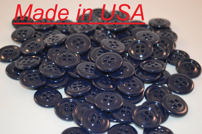 3/4 Navy Blue Plastic Buttons 20 mm Bulk Blue Buttons Etsy
