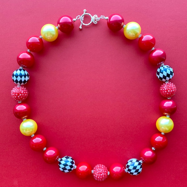 Lightning Mcqueen Necklace Etsy