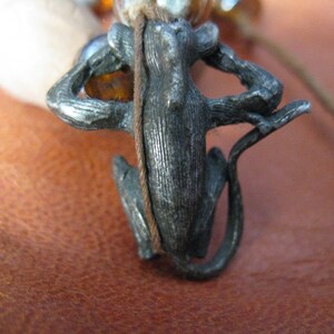 Vintage Monkey Necklace/ Hear No Evil Funky Monkey Necklace/ Tribal