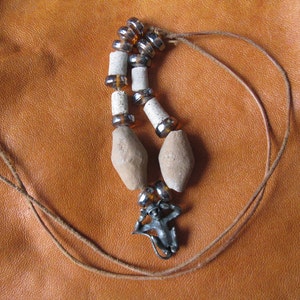 Vintage Monkey Necklace/ Hear No Evil Funky Monkey Necklace/ Tribal