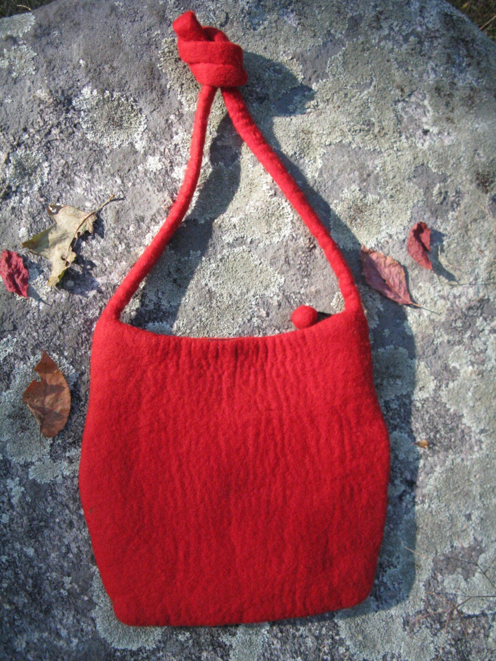 Needle Felted Purse Wool Apparel Accessories OOAK Handmade in Nepal