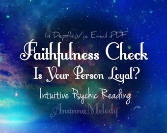 Faithfulness Check Loyalty Same Hour Intuitive Psychic Reading - Is Your Person Cheating - Fast Reading