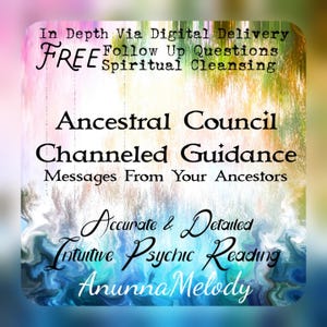 Ancestral Council Discovery Session - Ancestor Guidance Intuitive Psychic Reading - In Depth - Same Day