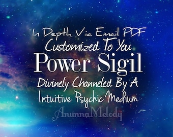 Custom Power Sigil, Channeled For You From An Intuitive Psychic Medium, Hand Designed Sigil, Meditation Sigil, Manifestation Sigil