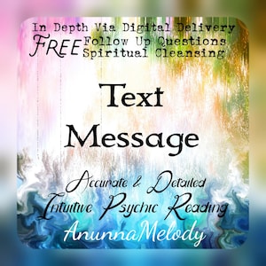 Text Message Same Hour Intuitive Psychic Reading - Fast Response - Same Day Reading