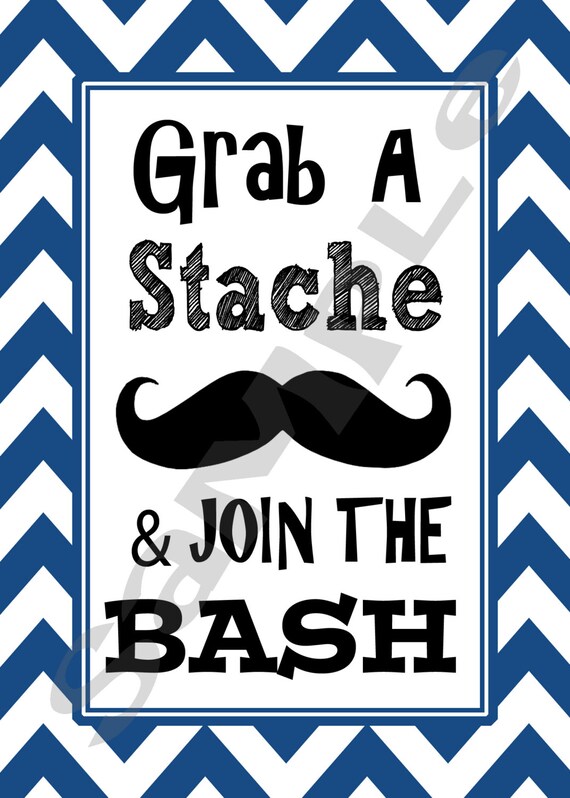 Items Similar To CUSTOMIZABLE Mustache Bash Grab A Stache Join items-similar-to-customizable-mustache-bash-grab-a-stache-join