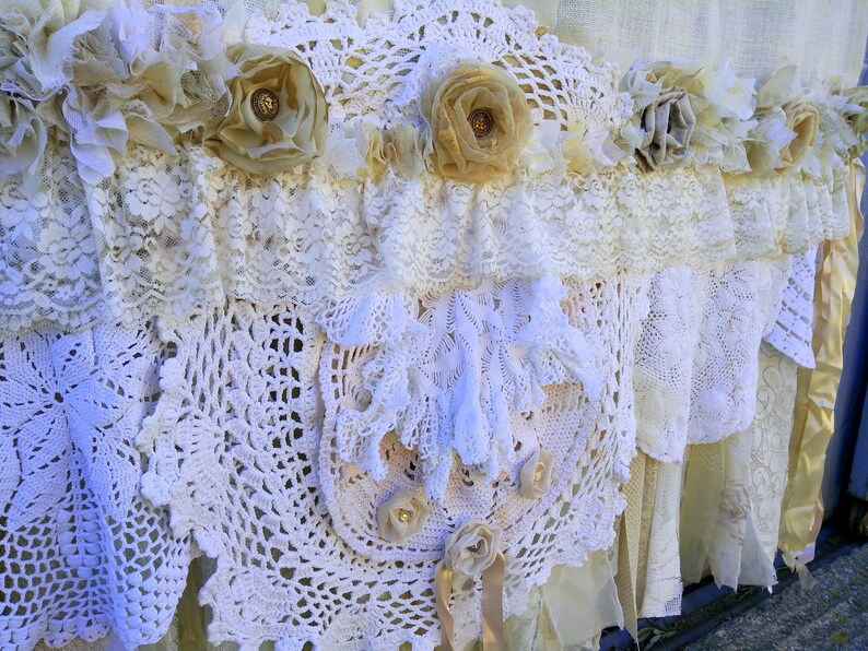 Ivory Cream Shower Curtain Custom Colors Curtains Vintage Etsy UK