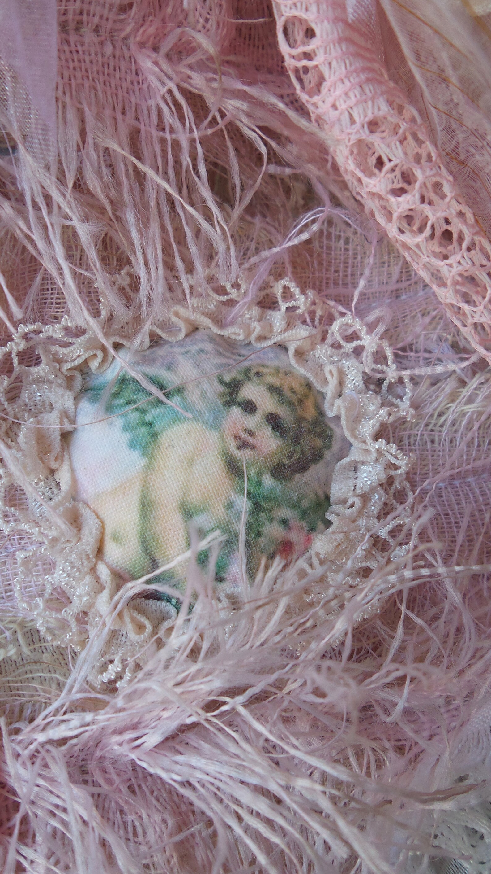 Shabby Chic Pillow Case Decorated With Romantic 3D Fragments Etsy