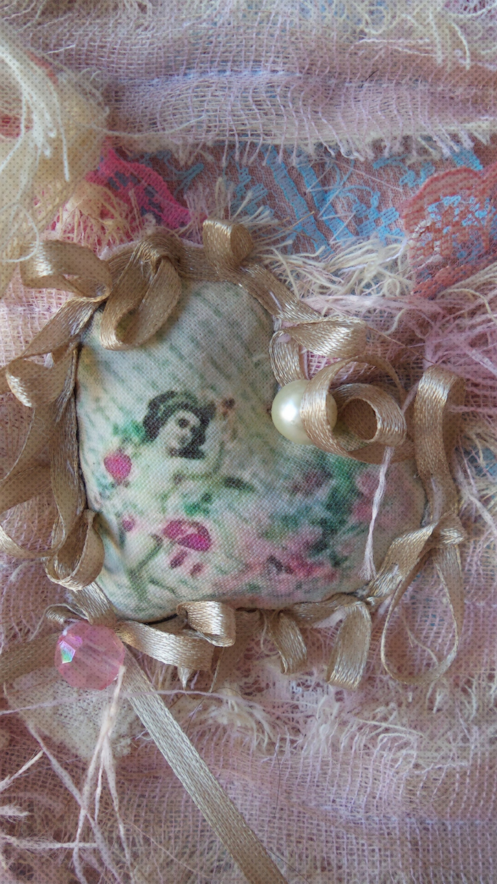Shabby Chic Pillow Case Decorated With Romantic 3D Fragments Etsy