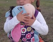 Сhild slings/backpacks for dolls - violet and pink sling for dolls