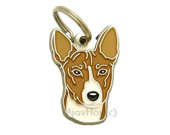 Personalized dog tag or keychain – Basenji | Handcrafted, Engraved & custom made | Unique gift for dog lovers – MjavHov