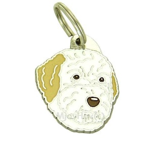 Pet ID tag, (Dog ID tag) Personalised, stainless steel, breed, engraved, Lagotto Romagnolo