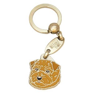 Keyring MjavHov engraved Norfolk terrier