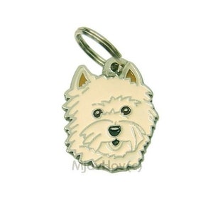 Pet ID tag Cairn terrier, engraved