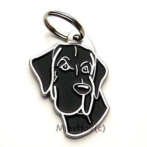 Pet ID tag, Dog ID tag Personalised, stainless steel, breed, Great dane image 1