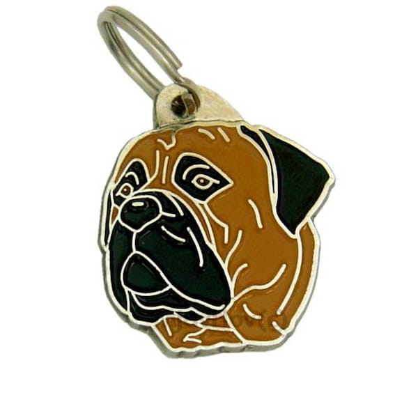 Personalized dog tag or keychain – Bullmastiff | Handcrafted, Engraved & custom made | Unique gift for dog lovers – MjavHov