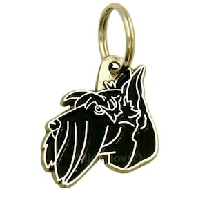 Pet ID tag, (Dog ID tag) Personalised, stainless steel, breed,Scottish terrier
