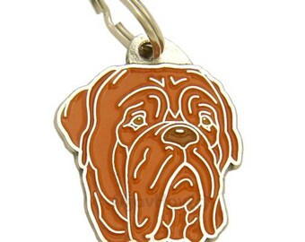Pet ID tag, (Dog ID tag) Personalised, stainless steel, breed, Dogue de bordeaux