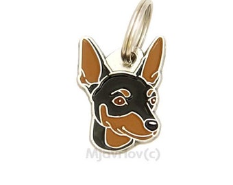 Médaille gravée chiens, MjavHov, Pinscher nain