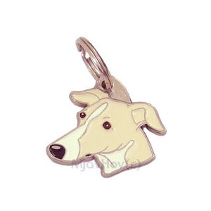 Pet ID tag, (Dog ID tag) Personalised, stainless steel, breed, Sighthound (Whippet, Greyhound)