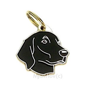 Pet tags MjavHov engraved Flat coated retriever