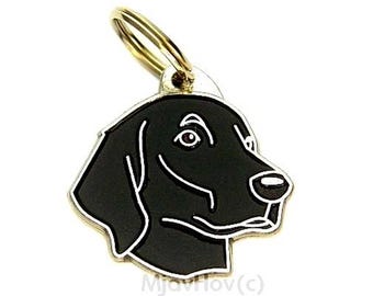 Pet tags MjavHov engraved Flat coated retriever