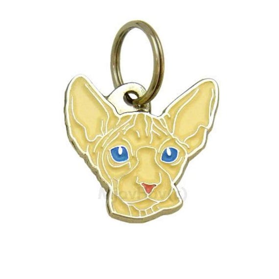 Katzenmarke mit gravur, MjavHov, Sphynx-katze SOLID