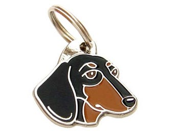 Personalized Dog Tag or Keychain – Dachshund (Dackel, Wiener Dog), Handcrafted, Engraved & Custom Made, Unique Gift for Dog Lovers – MjavHov