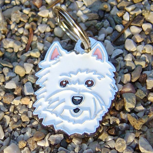 FRAMEG Medaglietta Per Cane A Forma Di Westie - Personalizzabile Per Razza - Foto 6