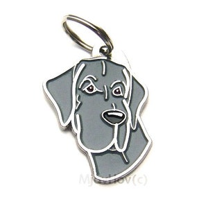 Pet ID tag, Dog ID tag Personalised, stainless steel, breed, Great dane image 3