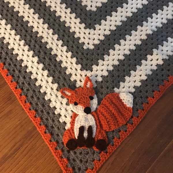 Fox Baby Blanket Etsy