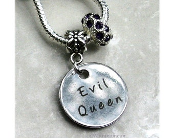 Evil Queen Bracelet Personalized Birthstone Crystal Silver European Charm Bracelet Gift For #CBR1145