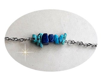 SAGITTARIUS Crystal Healing Bracelet Anklet Sagittarius Necklace Turquoise Lapis Gemstone Zodiac Jewelry