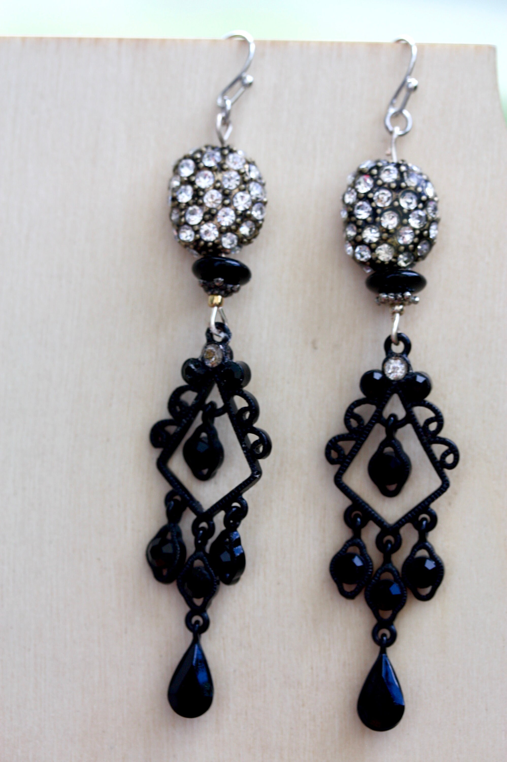 Paire De Boucles D'Oreilles Vintage En Alliage Doré - Fermoir Clip - Occasion