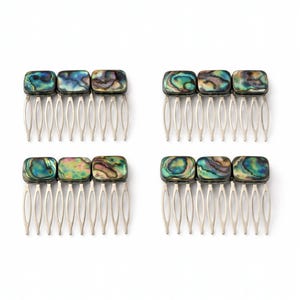 Wunderschöner Abalone Muschel Haarkamm