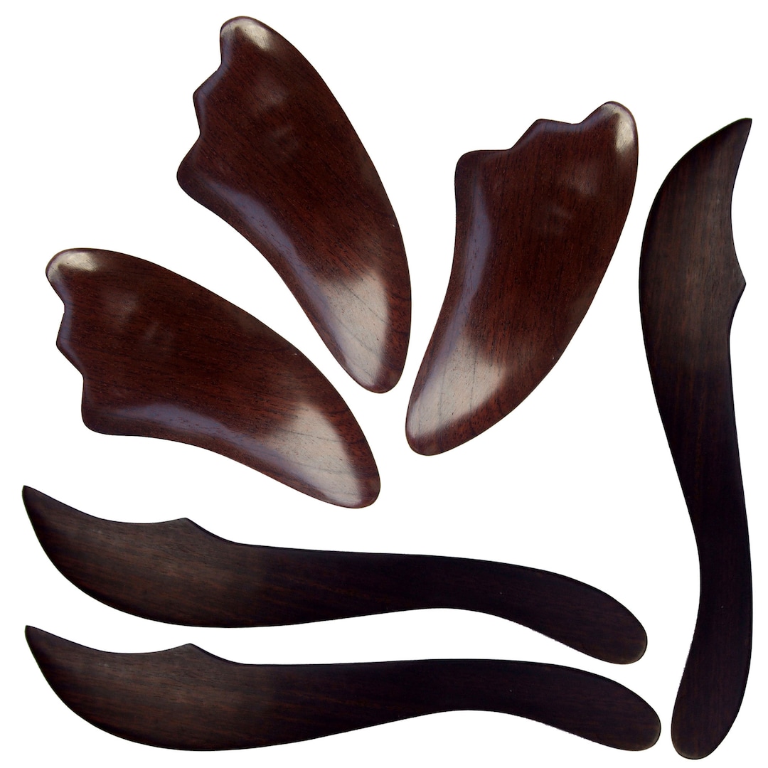 6 Piece Hand Massage Tool Rosewood Wooden Self Massage Etsy