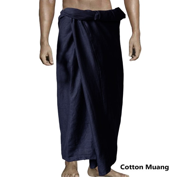 Indian Men/'s Large Sarong Lungi Dhoti Purple Color 100/% Cotton Fabric Night Ware